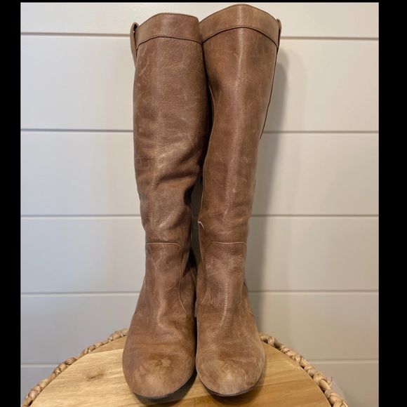 INC International Concepts Distressed Taupe Lester Boots - Picture 3 of 7